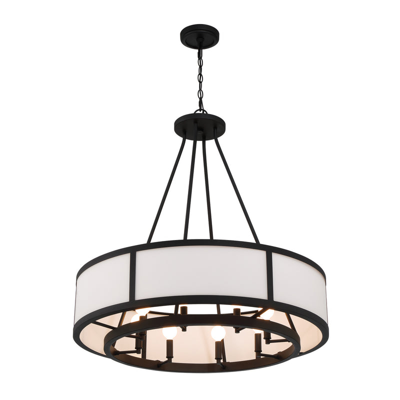 Crystorama BRY-8008-BF Bryant Eight Light Chandelier Black Forged Alternate Image 2.jpg