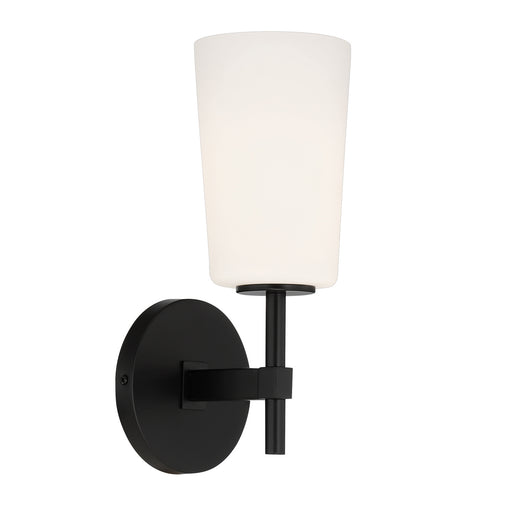 Crystorama COL-101-BK Colton One Light Wall Sconce Black Alternate Image.jpg