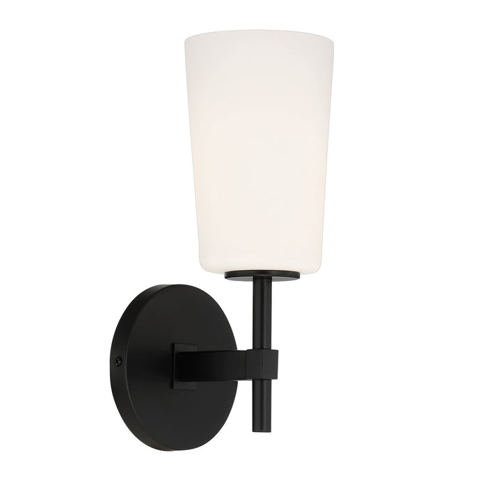 Crystorama COL-101-BK Colton One Light Wall Sconce Black Alternate Image.jpg