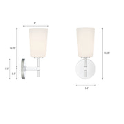 Crystorama COL-101-CH Colton One Light Wall Sconce Polished Chrome Alternate Image 4.jpg