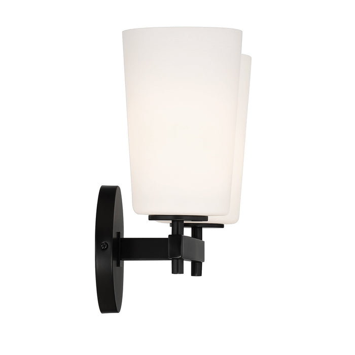 Crystorama COL-102-BK Colton Two Light Wall Sconce Black Alternate Image 2.jpg