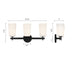 Crystorama COL-103-BK Colton Three Light Wall Sconce Black Alternate Image 4.jpg