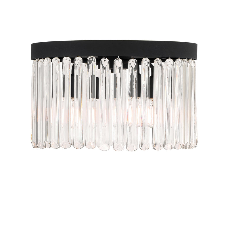Crystorama EMO-5400-BF Emory Four Light Flush Mount Black Forged Alternate Image 2.jpg