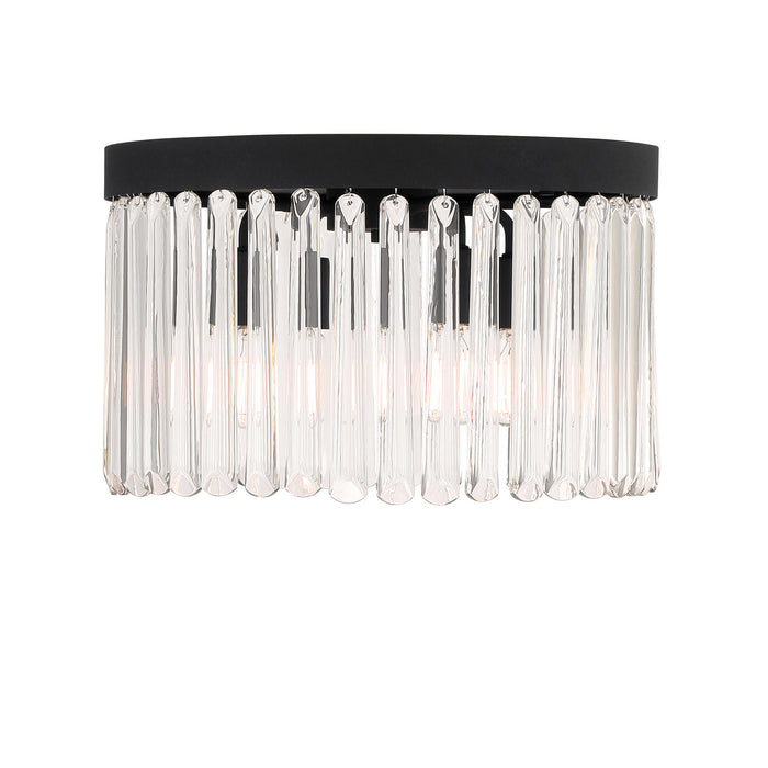 Crystorama EMO-5400-BF Emory Four Light Flush Mount Black Forged Alternate Image 2.jpg