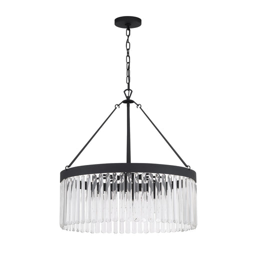 Crystorama EMO-5406-BF Emory Eight Light Chandelier Black Forged Alternate Image.jpg