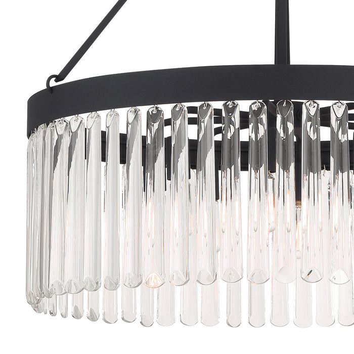 Crystorama EMO-5406-BF Emory Eight Light Chandelier Black Forged Alternate Image 4.jpg