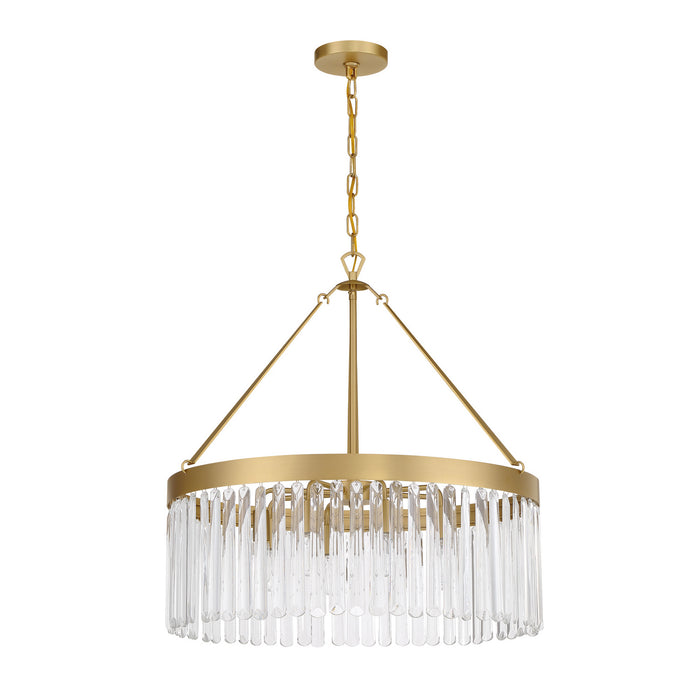 Crystorama EMO-5406-MG Emory Eight Light Chandelier Modern Gold Alternate Image.jpg