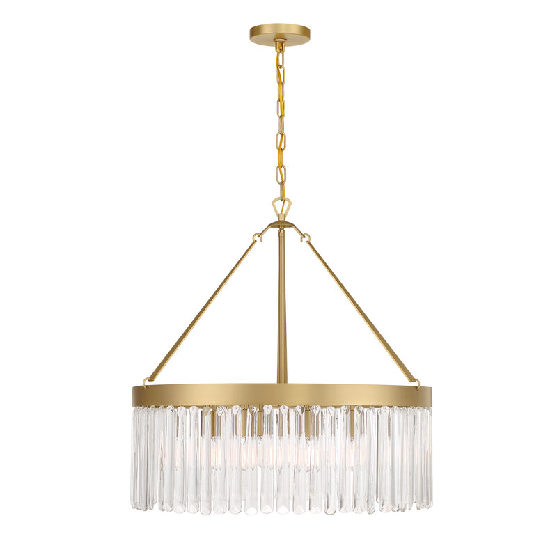 Crystorama EMO-5406-MG Emory Eight Light Chandelier Modern Gold Alternate Image 2.jpg