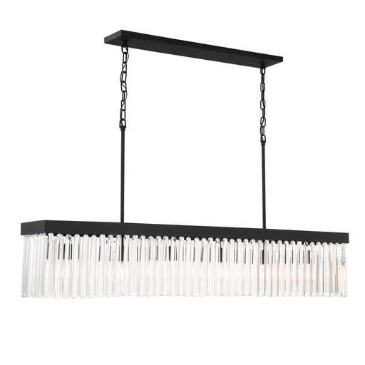 Crystorama EMO-5407-BF Emory Six Light Chandelier Black Forged Alternate Image.jpg