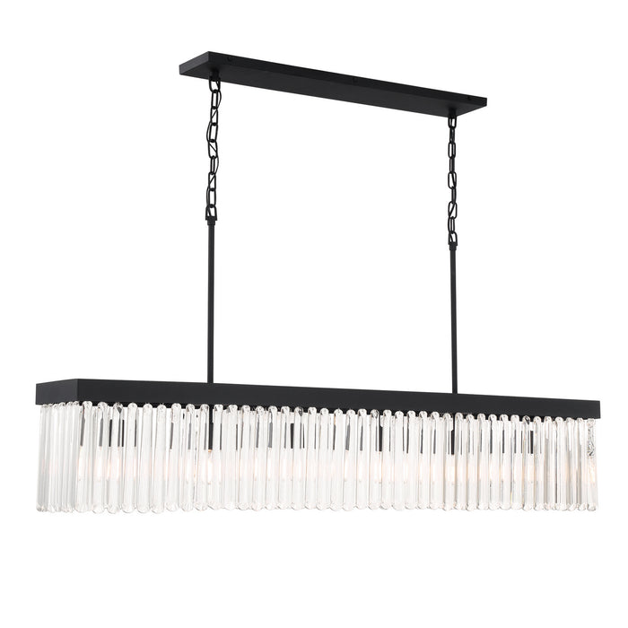 Crystorama EMO-5407-BF Emory Six Light Chandelier Black Forged Alternate Image.jpg