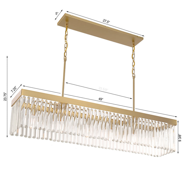 Crystorama EMO-5407-MG Emory Six Light Chandelier Modern Gold Alternate Image 4.jpg