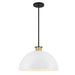 Crystorama GIG-815-BK-AG Gigi One Light Pendant Black / Aged Brass Alternate Image.jpg