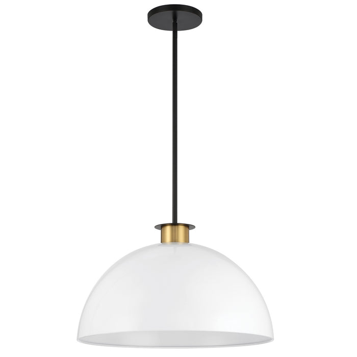 Crystorama GIG-815-BK-AG Gigi One Light Pendant Black / Aged Brass Alternate Image 2.jpg
