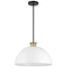 Crystorama GIG-815-BK-AG Gigi One Light Pendant Black / Aged Brass Alternate Image 2.jpg