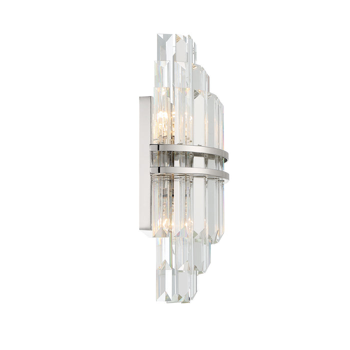 Crystorama HAY-1402-PN Hayes Two Light Wall Sconce Polished Nickel Alternate Image 2.jpg