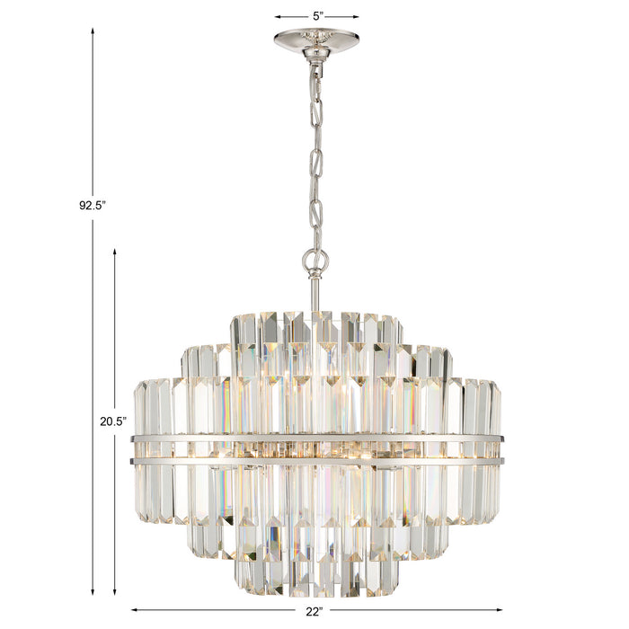 Crystorama HAY-1405-PN Hayes 12 Light Chandelier Polished Nickel Alternate Image 4.jpg