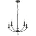 Crystorama MIL-8005-BK Mila Five Light Chandelier Black Alternate Image.jpg