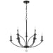 Crystorama MIL-8009-BK Mila Nine Light Chandelier Black Alternate Image.jpg