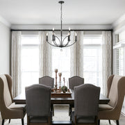 Crystorama MIL-8009-BK Mila Nine Light Chandelier Black Alternate Image 4.jpg
