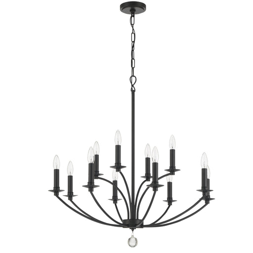 Crystorama MIL-8012-BK Mila 12 Light Chandelier Black Alternate Image.jpg