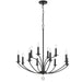 Crystorama MIL-8012-BK Mila 12 Light Chandelier Black Alternate Image.jpg