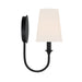 Crystorama PAY-921-BF Payton One Light Wall Sconce Black Forged Alternate Image.jpg