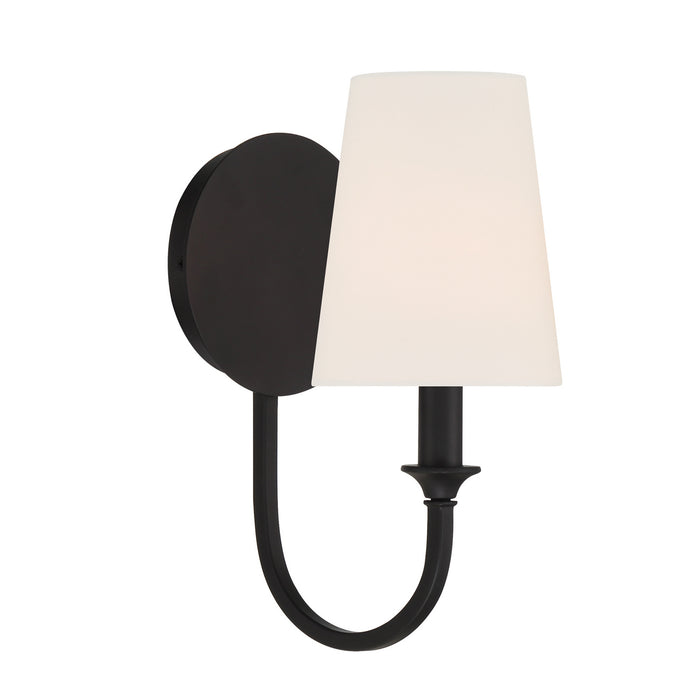 Crystorama PAY-921-BF Payton One Light Wall Sconce Black Forged Alternate Image 2.jpg