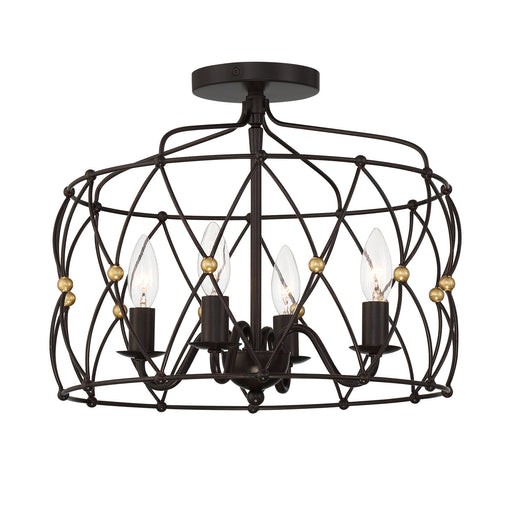 Crystorama ZUC-A9030-EB-GA_CEILING Zucca Four Light Semi Flush Mount English Bronze / Antique Gold Alternate Image.jpg