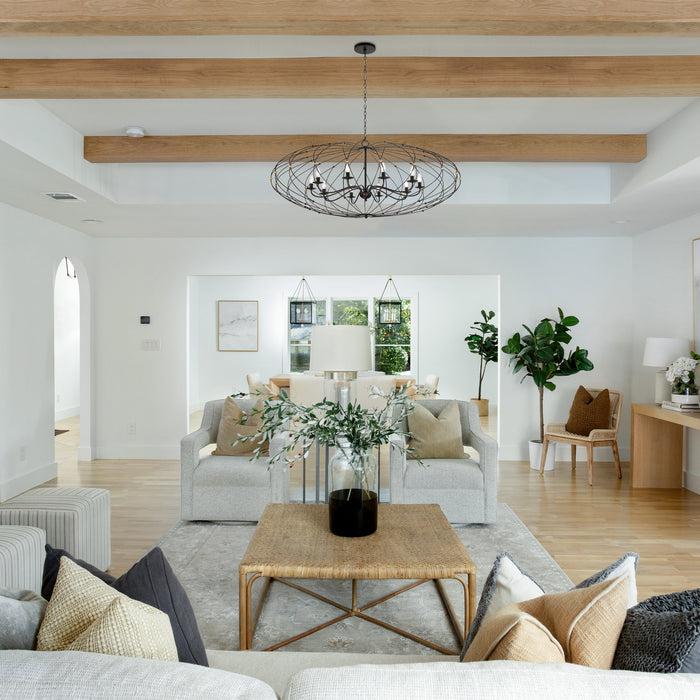 Crystorama ZUC-A9039-EB-GA Zucca Ten Light Chandelier English Bronze / Antique Gold Alternate Image 4.jpg