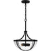 Quoizel ATB2814MBK Antebellum Two Light Pendant, Matte Black Alternate Image 2.jpg