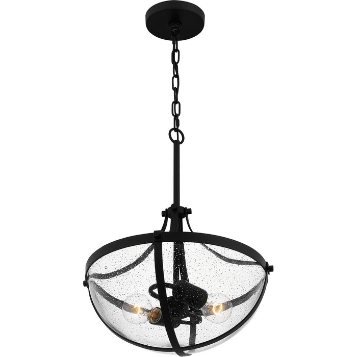 Quoizel ATB2814MBK Antebellum Two Light Pendant, Matte Black Alternate Image 3.jpg