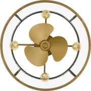 Quoizel BAW3122WS Barlow Four Light Fandelier, Weathered Brass Alternate Image 4.jpg