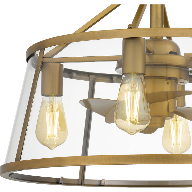 Quoizel BAW3122WS Barlow Four Light Fandelier, Weathered Brass Alternate Image.jpg