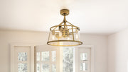 Quoizel BAW3122WS Barlow Four Light Fandelier, Weathered Brass Alternate Image 7.jpg
