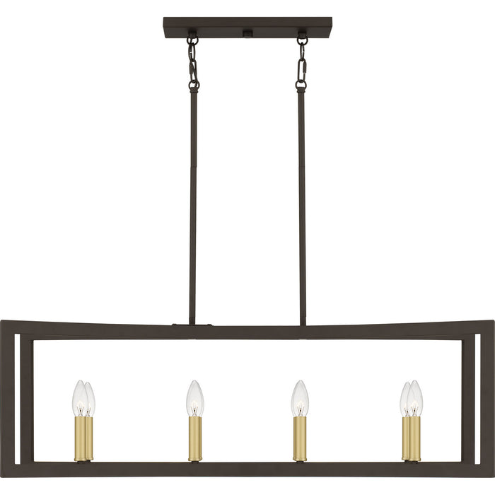 Quoizel BEU838OZ Beaufain Eight Light Island Chandelier, Old Bronze Alternate Image 6.jpg