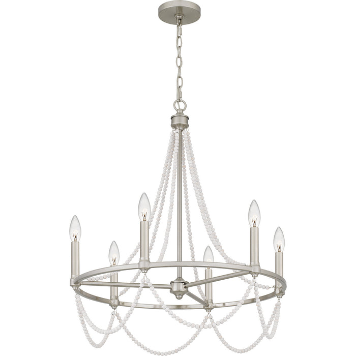 Quoizel BGA5021BN Brigitta Six Light Chandelier, Brushed Nickel Alternate Image 3.jpg