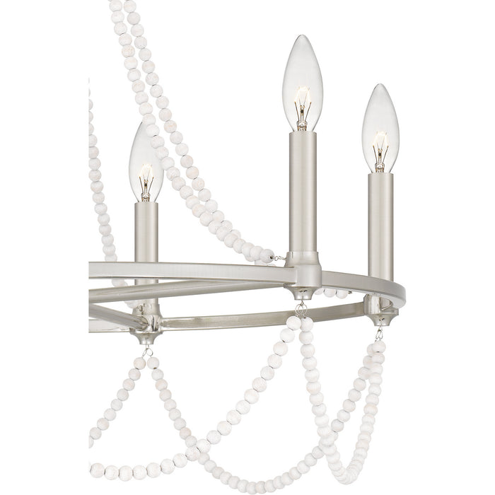 Quoizel BGA5021BN Brigitta Six Light Chandelier, Brushed Nickel Alternate Image 4.jpg