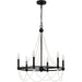 Quoizel BGA5021MBK Brigitta Six Light Chandelier, Matte Black Alternate Image.jpg