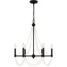 Quoizel BGA5021MBK Brigitta Six Light Chandelier, Matte Black Alternate Image 2.jpg