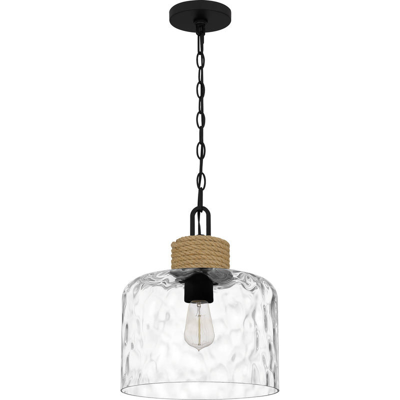 Quoizel BTC1512MBK Baltic One Light Mini Pendant, Matte Black Alternate Image.jpg
