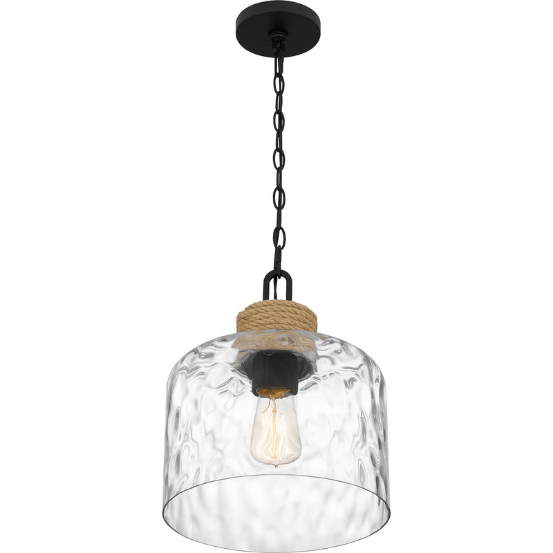 Quoizel BTC1512MBK Baltic One Light Mini Pendant, Matte Black Alternate Image 3.jpg