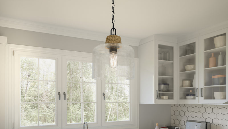 Quoizel BTC1512MBK Baltic One Light Mini Pendant, Matte Black Alternate Image 7.jpg