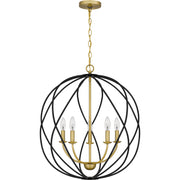 Quoizel BYN2824AB Bryn Five Light Pendant, Aged Brass Alternate Image.jpg