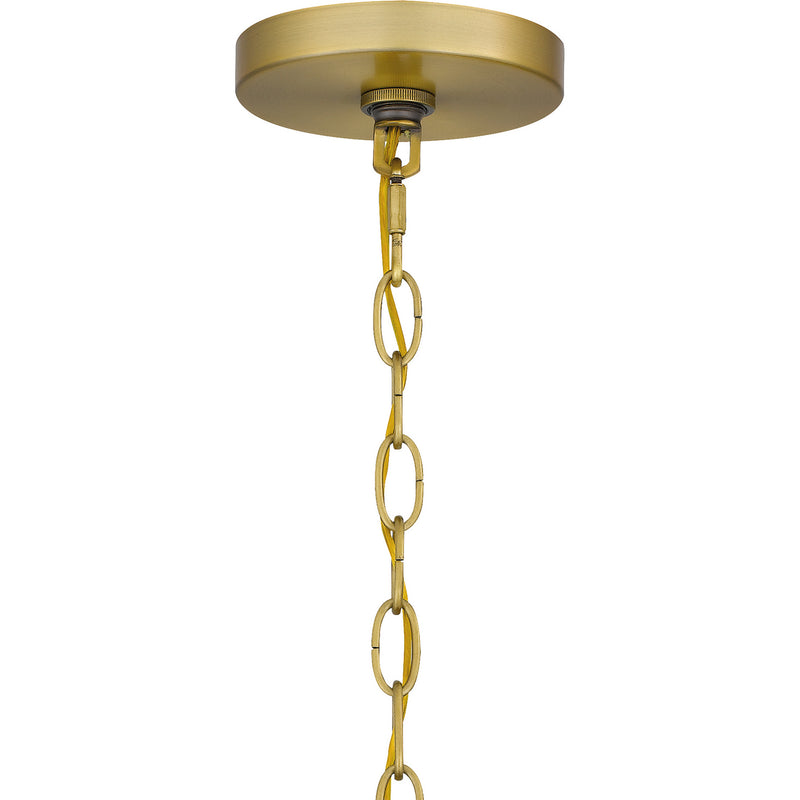 Quoizel BYN2824AB Bryn Five Light Pendant, Aged Brass Alternate Image.jpg