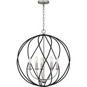 Quoizel BYN2824AN Bryn Five Light Pendant, Antique Nickel Alternate Image 2.jpg