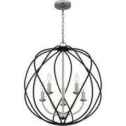 Quoizel BYN2824AN Bryn Five Light Pendant, Antique Nickel Alternate Image 3.jpg