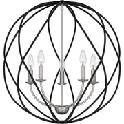 Quoizel BYN2824AN Bryn Five Light Pendant, Antique Nickel Alternate Image 4.jpg