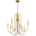 Quoizel CBR5028BWS Cabry Eight Light Chandelier, Brushed Weathered Brass Alternate Image 3.jpg