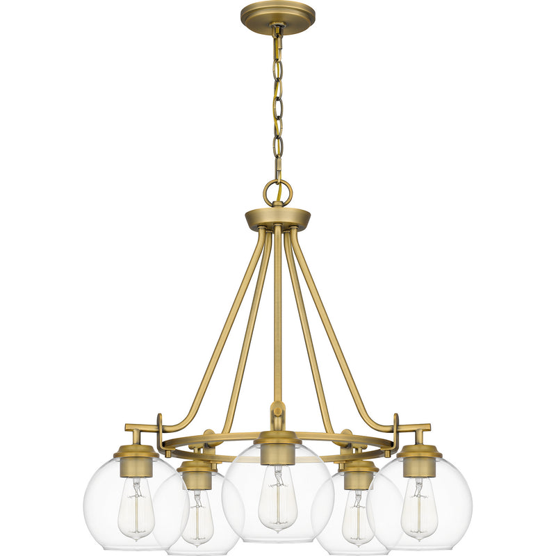 Quoizel CLD5025AB Celadon Five Light Chandelier, Aged Brass Alternate Image.jpg
