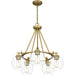 Quoizel CLD5025AB Celadon Five Light Chandelier, Aged Brass Alternate Image 3.jpg